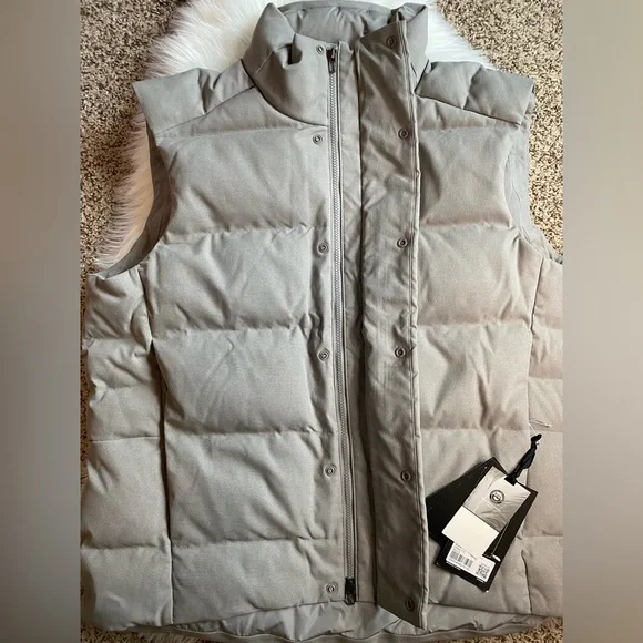 XL NWT Lululemon Wunder Puff Vest Tech Canvas Gull Grey 600 Fill Down Puffer - Picture 4 of 6